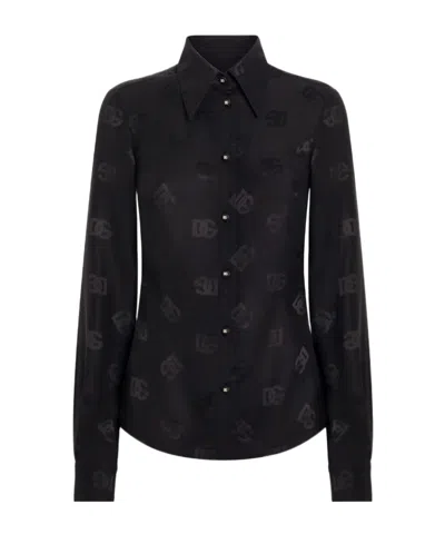 Dolce & Gabbana Long Sleeve Shirt In Black