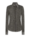 Dolce & Gabbana Diagonal-stripe Shirt In Black