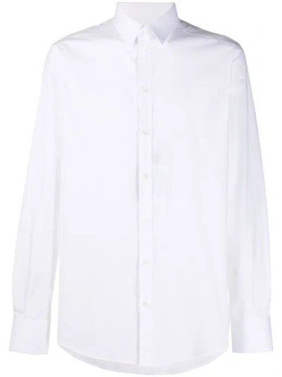 Dolce & Gabbana Long-sleeve Cotton Shirt In White