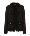 Dolce & Gabbana Long Sleeve Single Breasted Jacket In Black