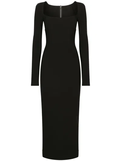 Dolce & Gabbana Synthetic Fibers Dress In Black