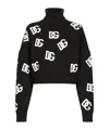 Dolce & Gabbana Intarsia Knit Logo Jumper In Black