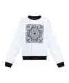 Dolce & Gabbana Baroque-print Sweatshirt In White