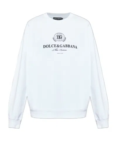 Dolce & Gabbana Long Sleeve Sweatshirt In White