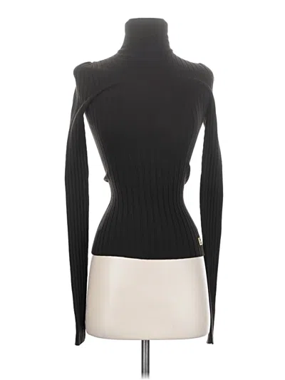 Pre-owned Dolce & Gabbana Long Sleeve Top Brown Turtleneck Tops