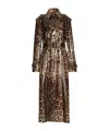 Dolce & Gabbana Mantel Mit Leoparden-print In Brown