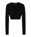 Dolce & Gabbana Long-sleeved Cardigan In Black
