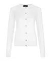 Dolce & Gabbana Button-up Silk Cardigan In White