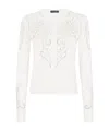 Dolce & Gabbana Embroidered Silk Cardigan In White