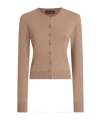 Dolce & Gabbana Long-sleeved Cashmere Sweater In Brown