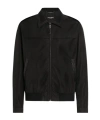Dolce & Gabbana Canvas Bomber Jacket With Tag In Black