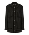Dolce & Gabbana Rachel Multipocket Tech Jacket In Black