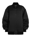 Dolce & Gabbana Oversized Jacket With Embossed Print In Black