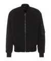 Dolce & Gabbana Bomber Jacket In Technical Fabric In Black