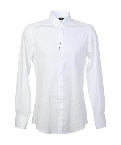 Dolce & Gabbana Long Sleeve Shirt In White