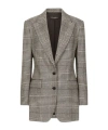 Dolce & Gabbana Pied De Poule Check Blazer In Gray