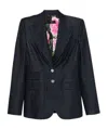 Dolce & Gabbana Long-sleeved Denim Jacket In Black
