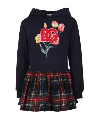 Dolce & Gabbana Long-sleeved Dress In Black