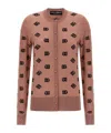 Dolce & Gabbana Long-sleeved Knitted Cardigan In Brown