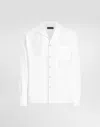 Dolce & Gabbana White Linen Shirt In White
