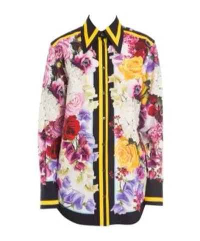 Dolce & Gabbana Long-sleeved Shirt In Multicolor