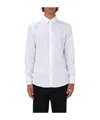 Dolce & Gabbana White Gold Cotton Long Sleeves Men Formal Shirt In White