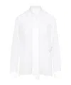 Dolce & Gabbana White Silk Chiffon Shirt In White