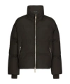 Dolce & Gabbana High-neck Zip-up Down Jacket In Black