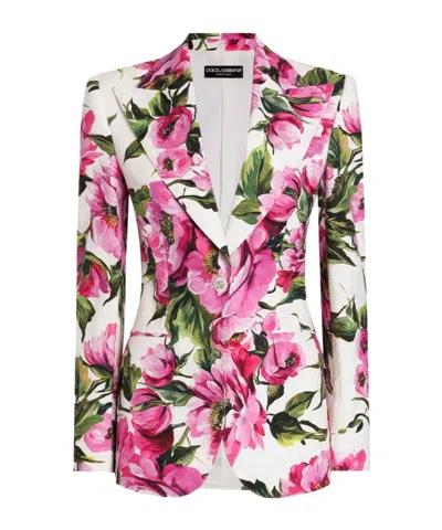 DOLCE & GABBANA FLORAL-PRINT BLAZER