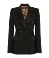 Dolce & Gabbana Double-breasted Fitted Suit Jacket In Black