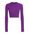 Dolce & Gabbana Long-sleeved Sweater In Purple