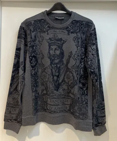 Dolce & Gabbana Long-sleeved Sweater In Black