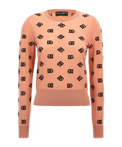 DOLCE & GABBANA DOLCE  GABBANA DG LOGO JACQUARD JUMPER