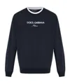 Dolce & Gabbana Long-sleeved Sweatshirt In Black