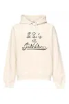 Dolce & Gabbana Almond Beige Pullover Sweatshirt With Drawstring Hood In Neutral
