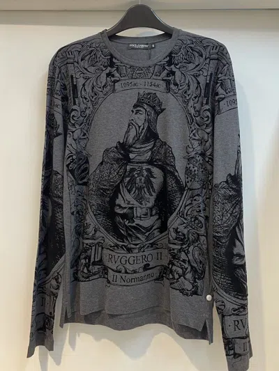 Dolce & Gabbana Long-sleeved T-shirt In Black