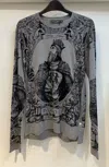 Dolce & Gabbana Long-sleeved T-shirt In Gray