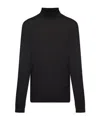 Dolce & Gabbana Long-sleeved Turtleneck Sweater In Black