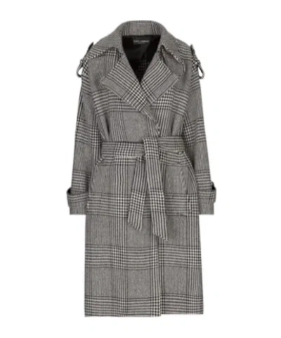 Dolce & Gabbana Long-sleeved Windbreaker In Gray