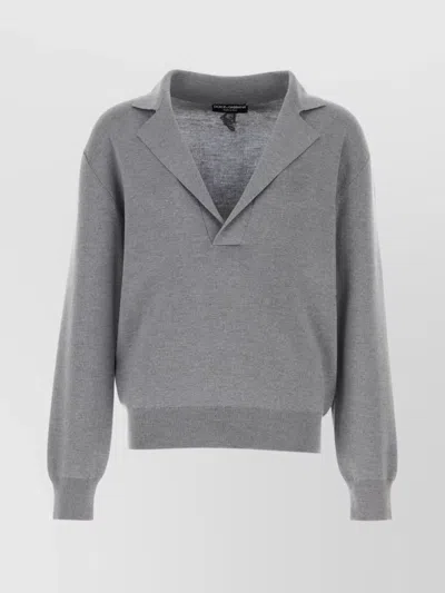 DOLCE & GABBANA LONG SLEEVES WOOL BLEND SWEATER