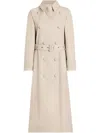 Dolce & Gabbana Over Cotton Beige Trench Coat In Neutrals