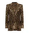 Dolce & Gabbana Animal Print Double-breasted Blazer