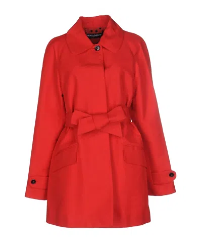 Dolce & Gabbana Long-sleeve Casual Jacket In Red