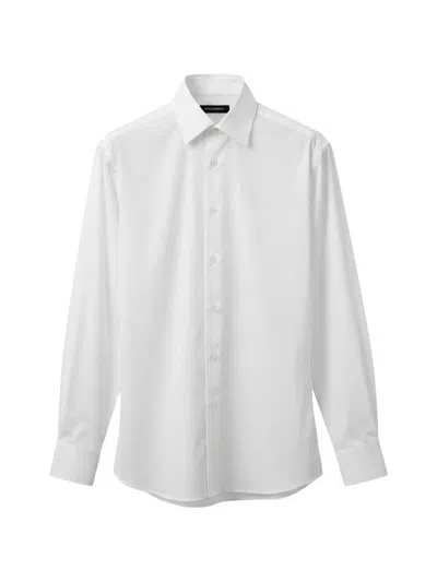 Dolce & Gabbana Long-sleeve Cotton Shirt In White