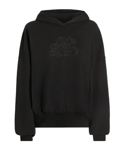 Dolce & Gabbana Long-sleeve Hooded Sweatshirt In Black