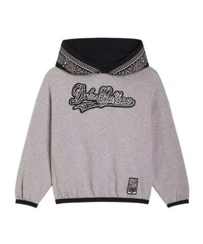 Dolce & Gabbana Long-sleeve Sweatshirt In Gray