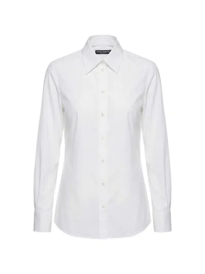Dolce & Gabbana Long-sleeved Shirt In White