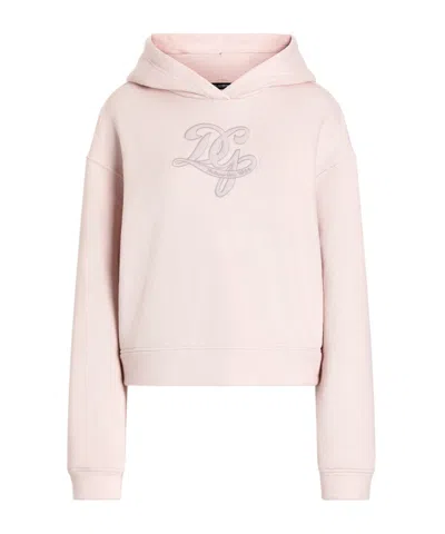 Dolce & Gabbana Long-sleeved Sweatshirt In Pink