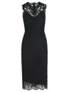 Dolce & Gabbana 'longuette' Black Stretch Lace Dress Women