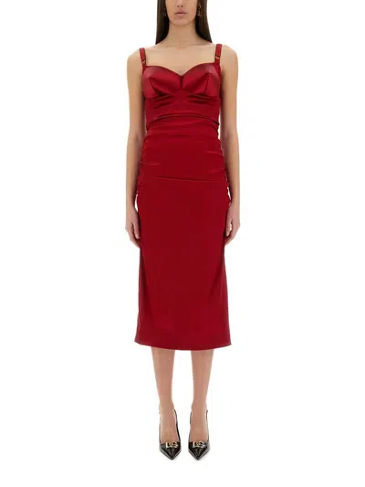 DOLCE & GABBANA DOLCE & GABBANA LONGUETTE DRESS WITH CONE CUPS